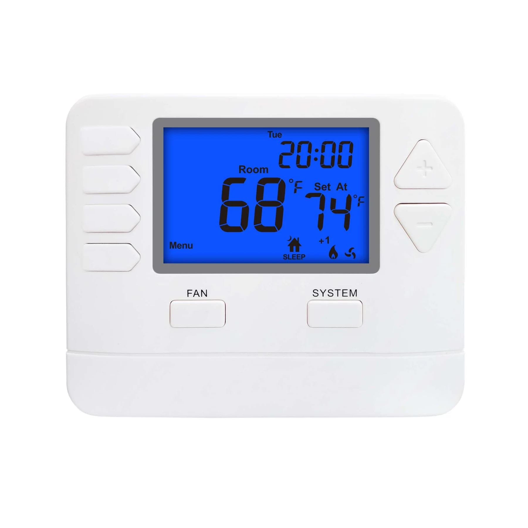 STN725W heat pump WiFi thermostat with dual band connection, view 4