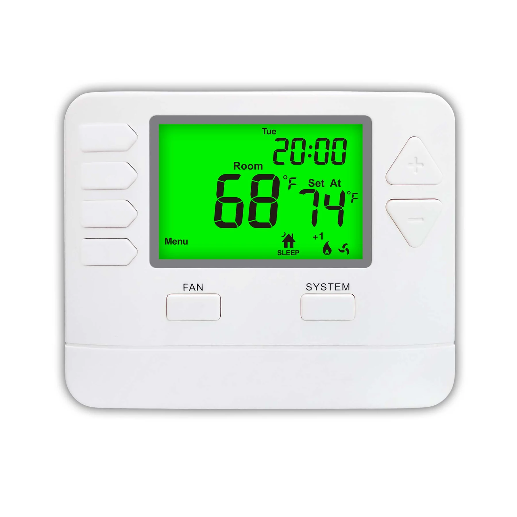 STN725W heat pump WiFi thermostat with dual band connection, view 5