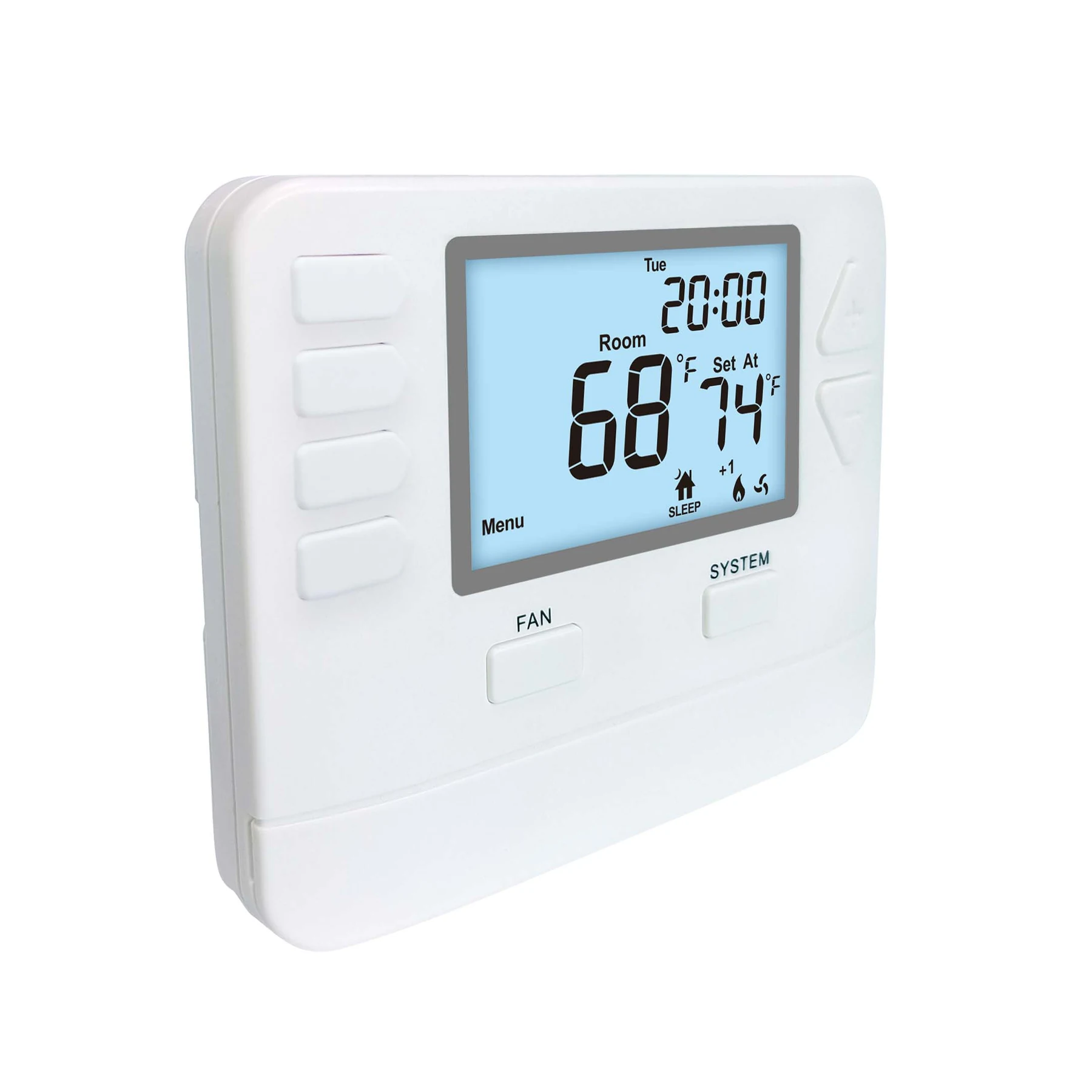 STN725W heat pump WiFi thermostat with dual band connection, view 2
