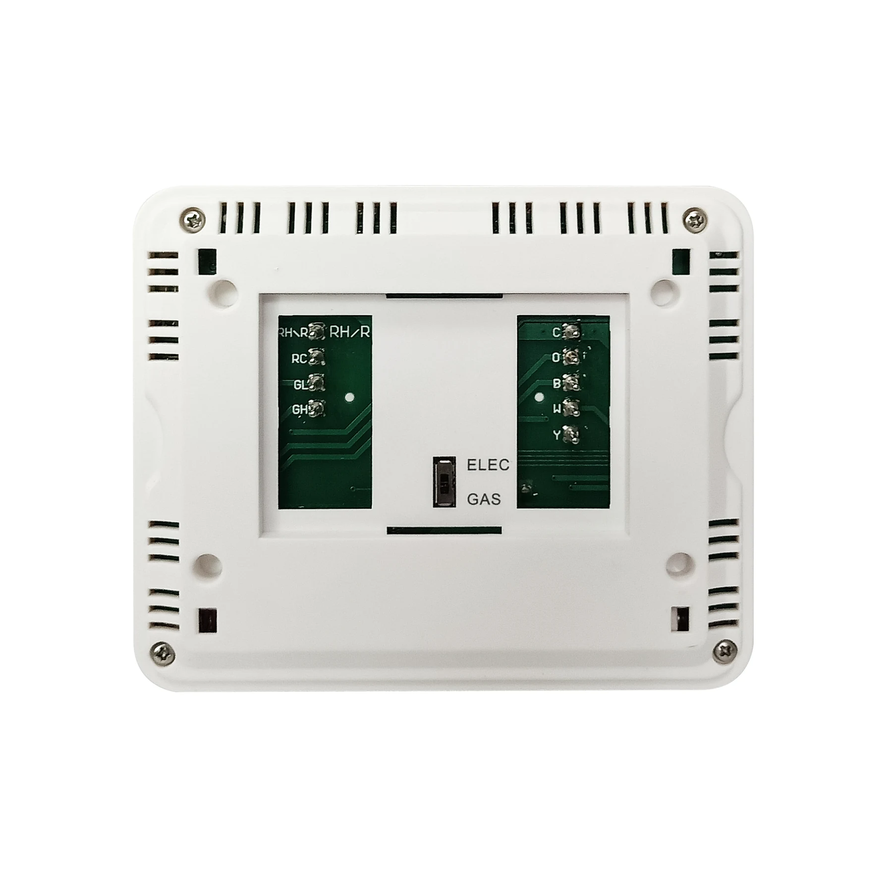 STN731 wired PTAC thermostat and base module with universal sub-base, view 6