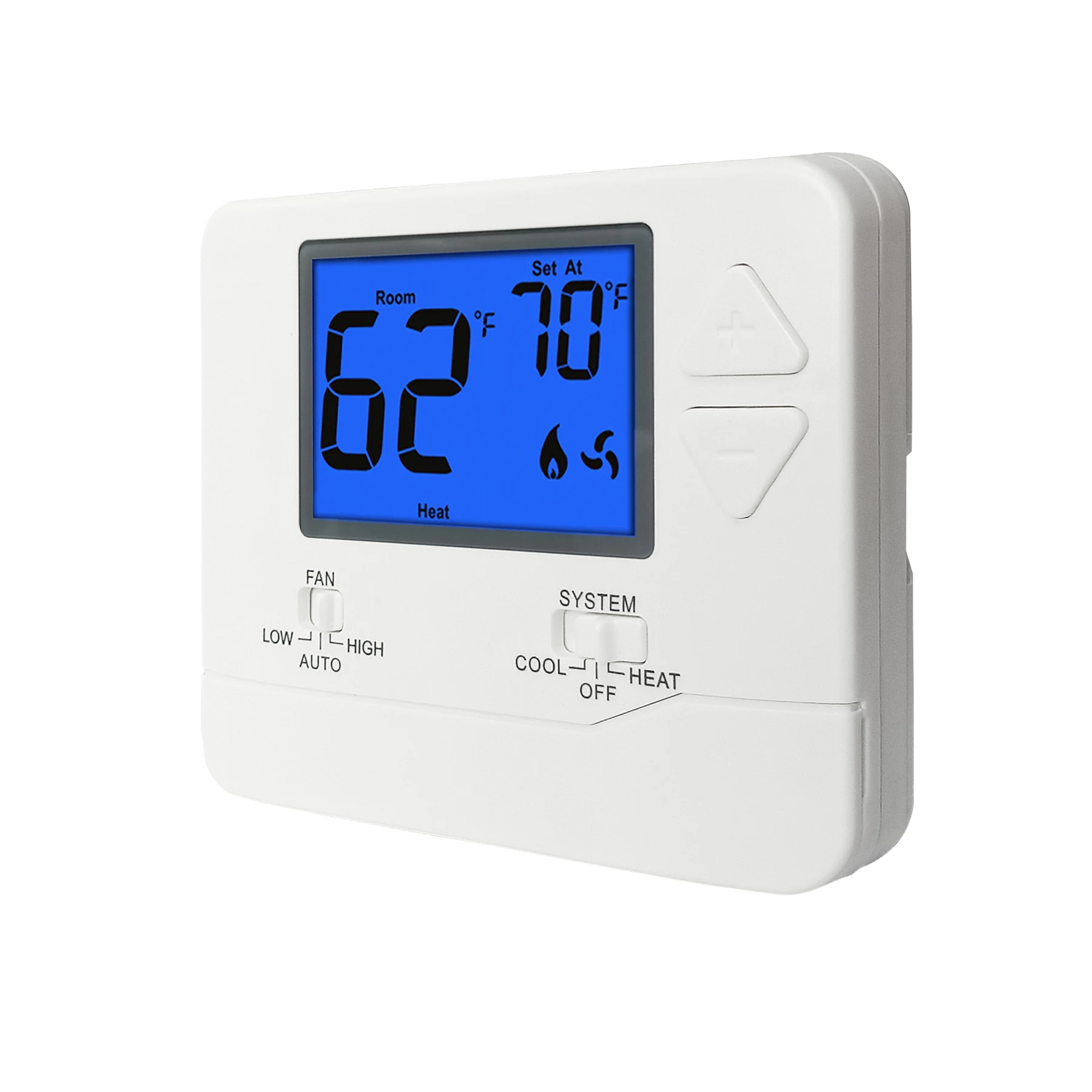 STN731RF wireless PTAC thermostat with universal sub-base, view 3