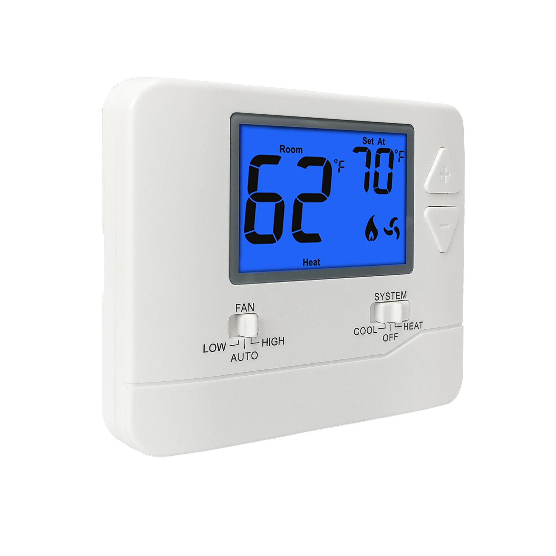 STN731RF wireless PTAC thermostat with universal sub-base, view 4