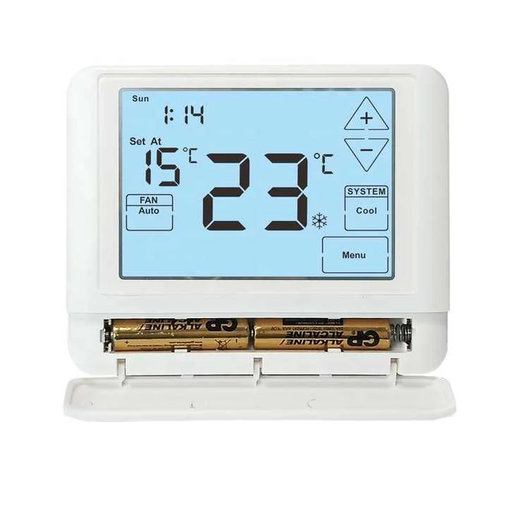 STN805 24V touch screen universal programmable thermostat, multiple views