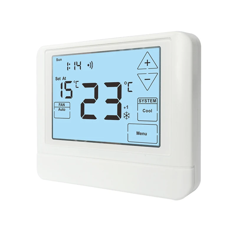STN855W WiFi smart touchscreen universal thermostat, view 3