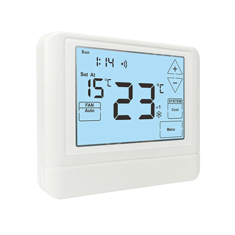 STN855W WiFi smart touchscreen universal thermostat, view 2