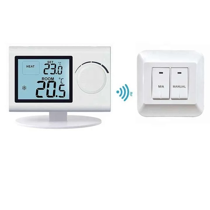 ST2401RF wireless thermostat for electric radiators with wall mounted receiver