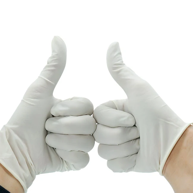 Disposable Latex Exam Glove — product photograph