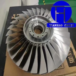 Machined impeller with formed blades