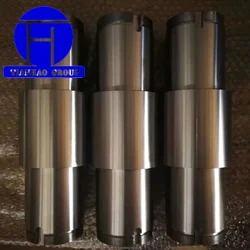 Finish machined steel shafts and rollers ready for inspection