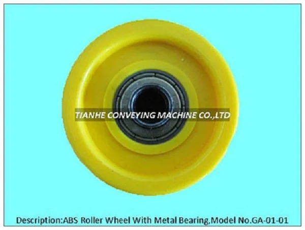 ABS Roller Wheel with Metal Bearing GA-01-01 – Plastic Roller Wheels manufactured by Tianhe Conveying Machine