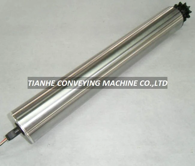 AC Stainless Motorized Roller with Double Sprocket – DGAC AC Motor Rollers manufactured by Tianhe Conveying Machine
