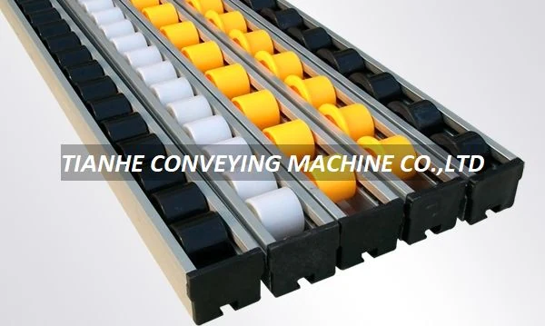 Aluminum Frame ABS Roller Track W-28GA – Plastic Roller Track manufactured by Tianhe Conveying Machine