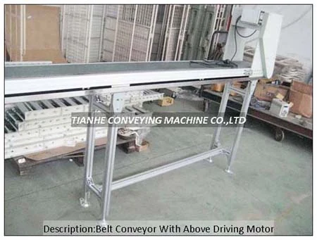 Belt Conveyor with Above Driving Motor – Belt Conveyors manufactured by Tianhe Conveying Machine