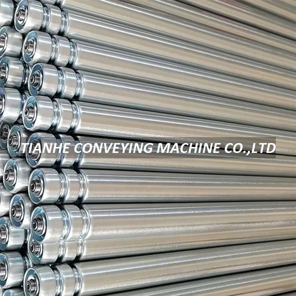 Double O Groove Roller with Steel End Cap – Conveyor Rollers manufactured by Tianhe Conveying Machine