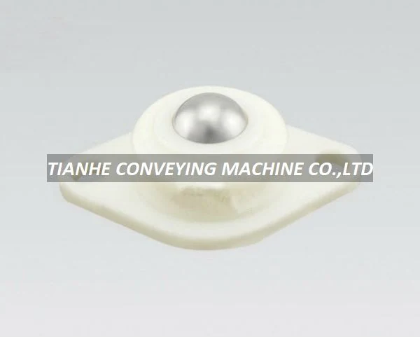 Flange Mount Nylon Ball Transfer Unit NL-19B – NL Series Nylon Ball Transfer Units manufactured by Tianhe Conveying Machine