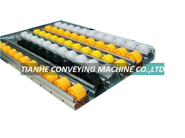 Metal Frame ABS Roller Rail W-3824NPS – Plastic Roller Track manufactured by Tianhe Conveying Machine
