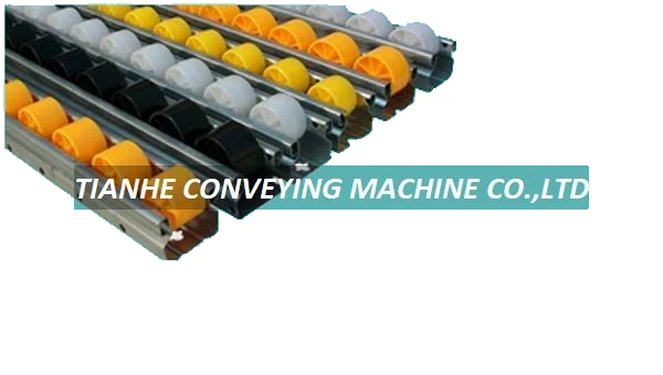 Metal Frame HIPS Roller Track W-3222NPS – Plastic Roller Track manufactured by Tianhe Conveying Machine