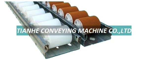 Metal Frame Plastic Wheel Conveyor W-4555NPS – Plastic Roller Track manufactured by Tianhe Conveying Machine