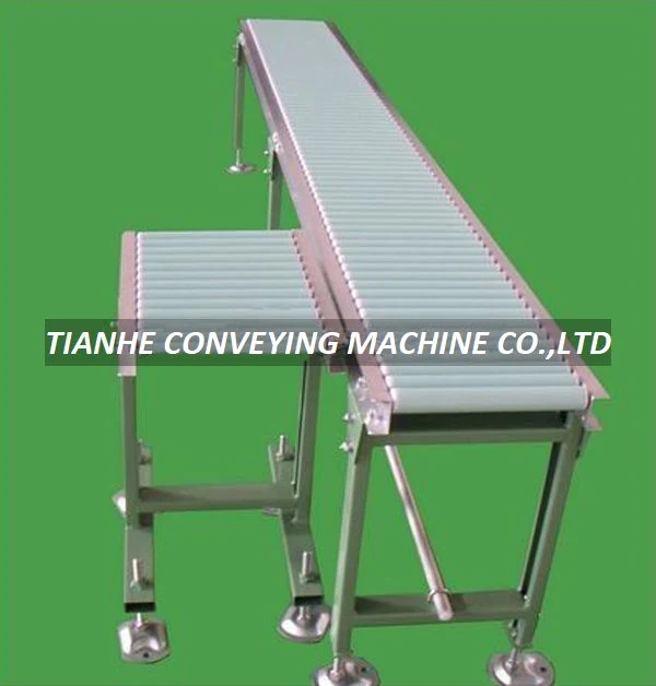 Plastic PVC Gravity Roller Conveyor – Roller Conveyor Systems manufactured by Tianhe Conveying Machine