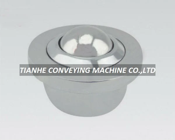 Press Mount Machined Ball Transfer Unit SP-25 – SP Series Machined Ball Transfer Units manufactured by Tianhe Conveying Machine