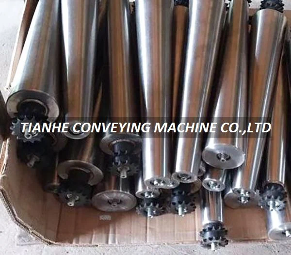 Single Sprocket Taper Roller – Conveyor Rollers manufactured by Tianhe Conveying Machine