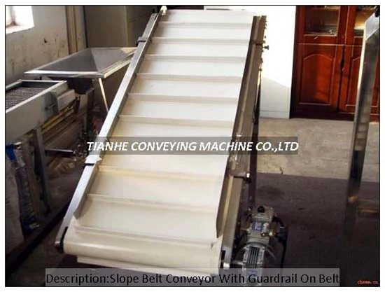 Slope Belt Conveyor with Guardrial on Belt detail view 2