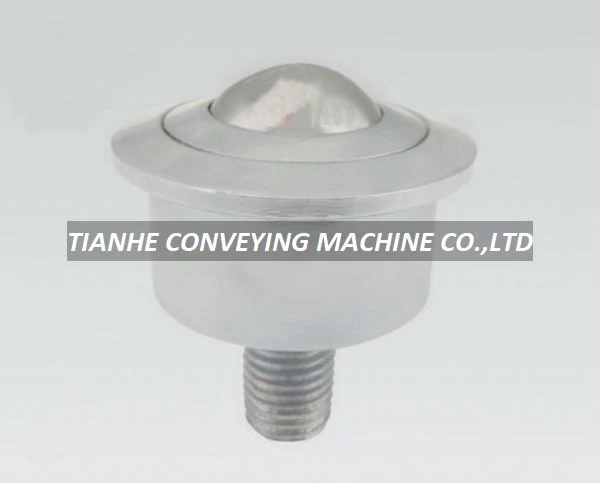 Stud Mound Machined Ball Transfer Unit SP-30FL – SP Series Machined Ball Transfer Units manufactured by Tianhe Conveying Machine