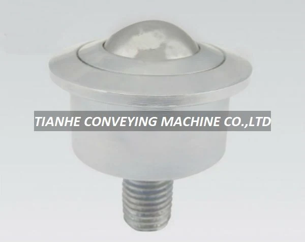 Stud Mound Machined Ball Transfer Unit SP-45FL – SP Series Machined Ball Transfer Units manufactured by Tianhe Conveying Machine