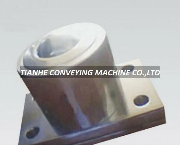 Customized machined ball transfer unit FB-010 with flange mount, steel case, and 45 mm diameter ball