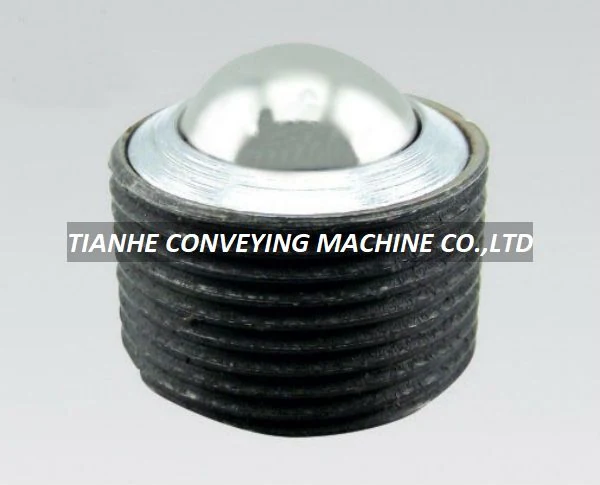 Press mount customized machined ball transfer unit FB-015 with steel main ball and steel case