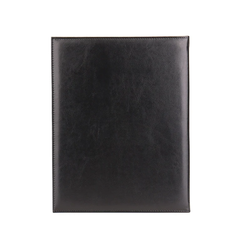 Menu binder presented on a bar counter