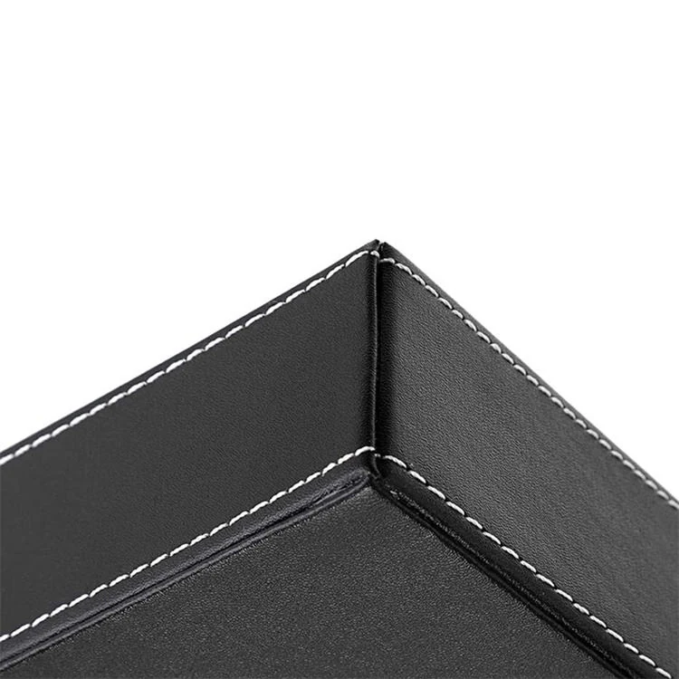 Close-up of the folded corner and stitching detail