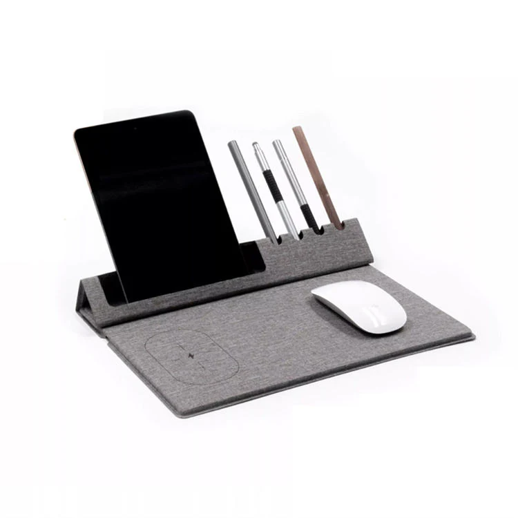 EVOPAD CHARGE 4-in-1 wireless charging office mouse pad in grey
