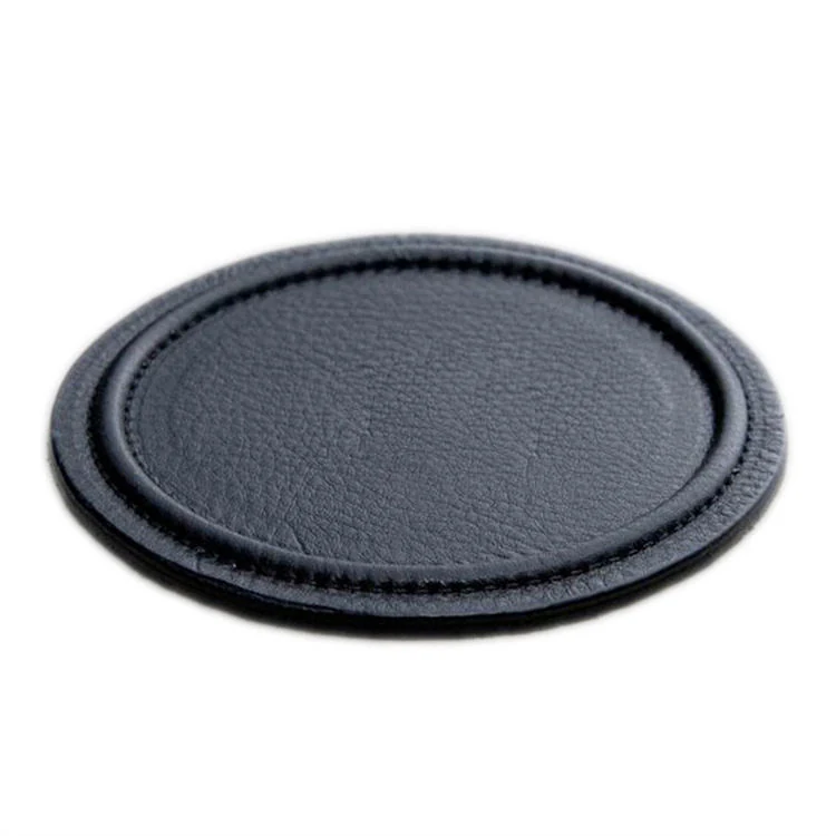 Leather coaster set in multiple styles and colours