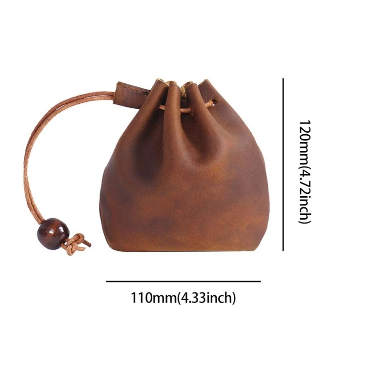 Teal and brown leather pouches shown together