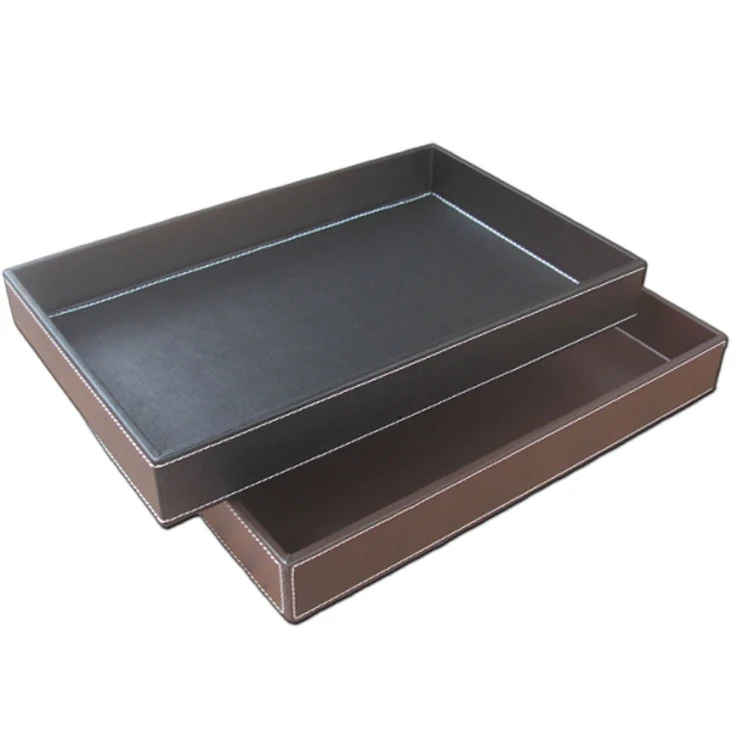 Serving tray in use in a hotel lounge setting
