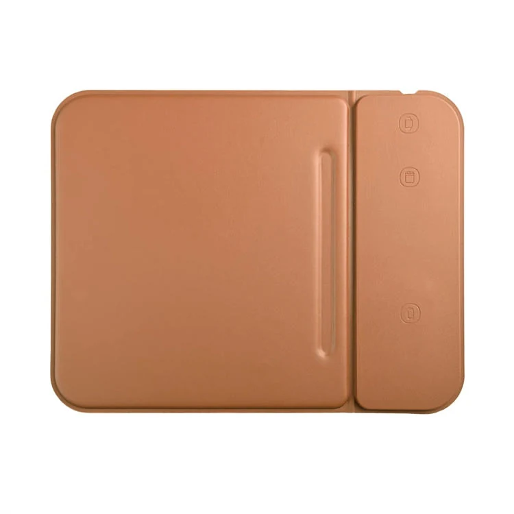 Smartphone charging on the Qi zone of the mouse pad