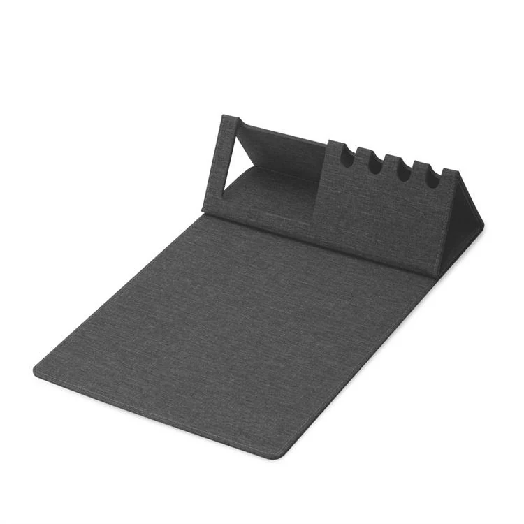 Blue colourway of the fabric desk mat