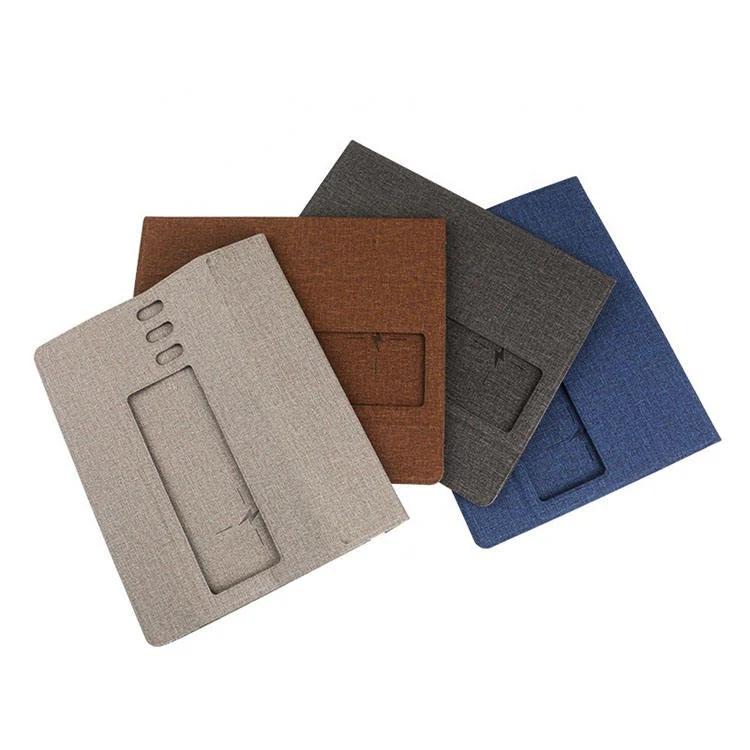 Four-slot pen holder section in water-resistant fabric