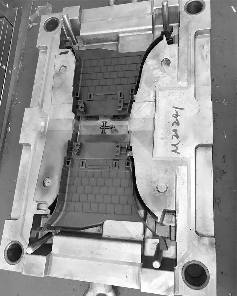 Steel mold cavity photograph from the Tooling page