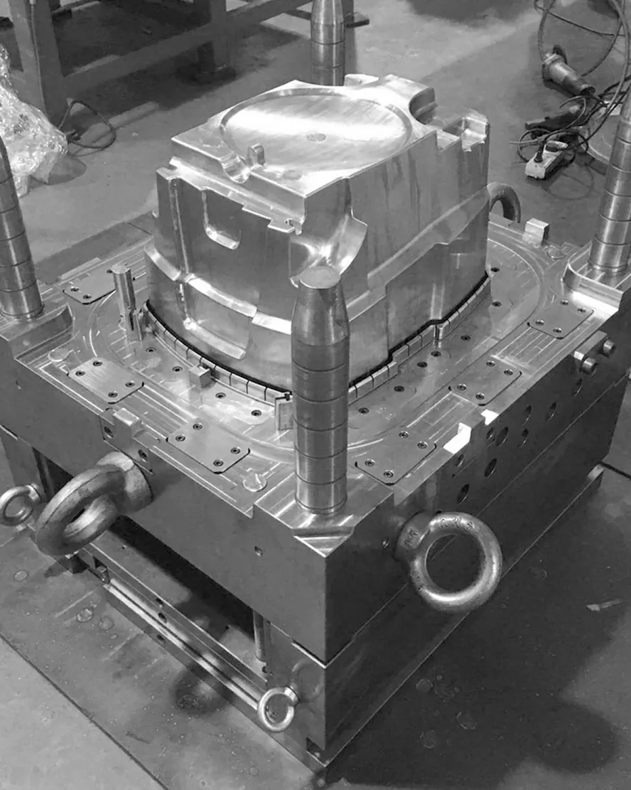 Steel mold cavity photograph from the Tooling page