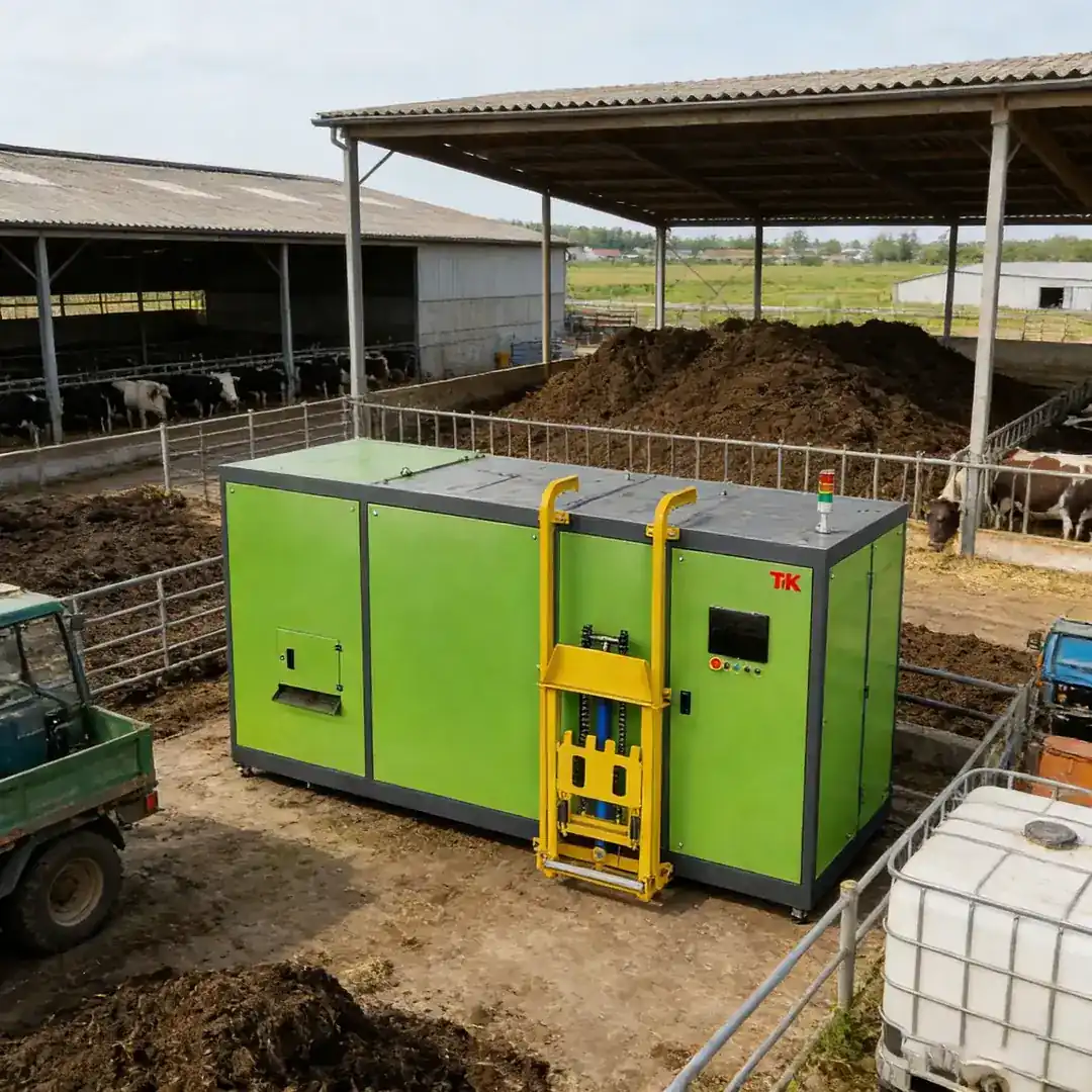 TMK-1000 Composter installed on site