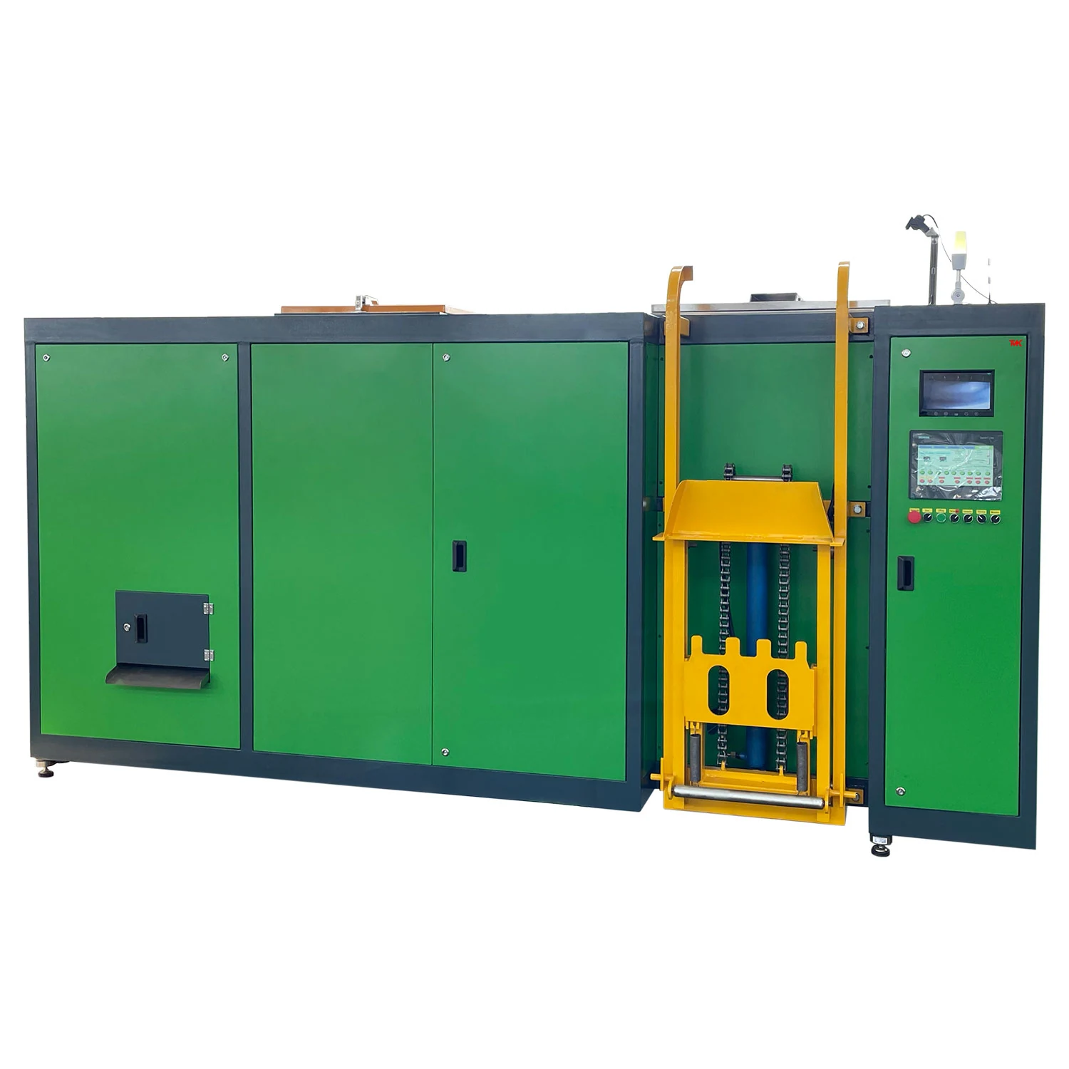 TMK-2000 Composter control panel and loading door detail