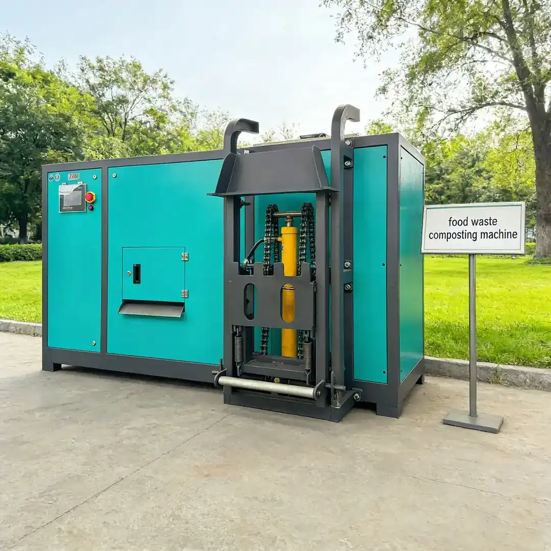 TMK-200 Composter side view showing machine body