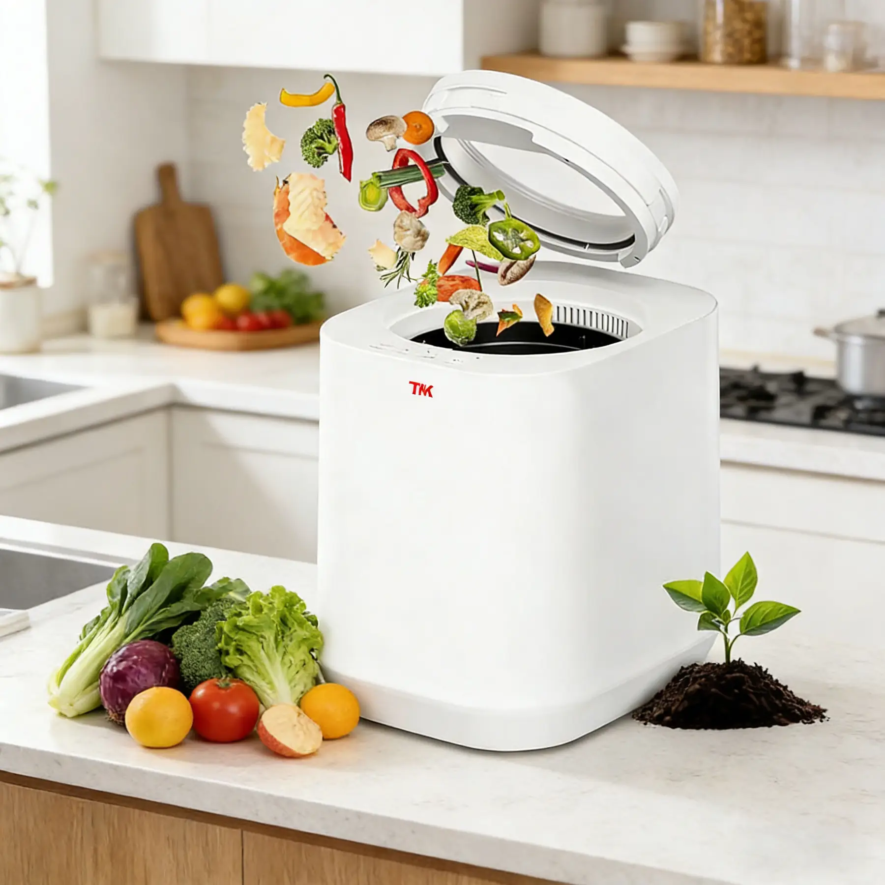 TMK-2 Composter side view showing machine body