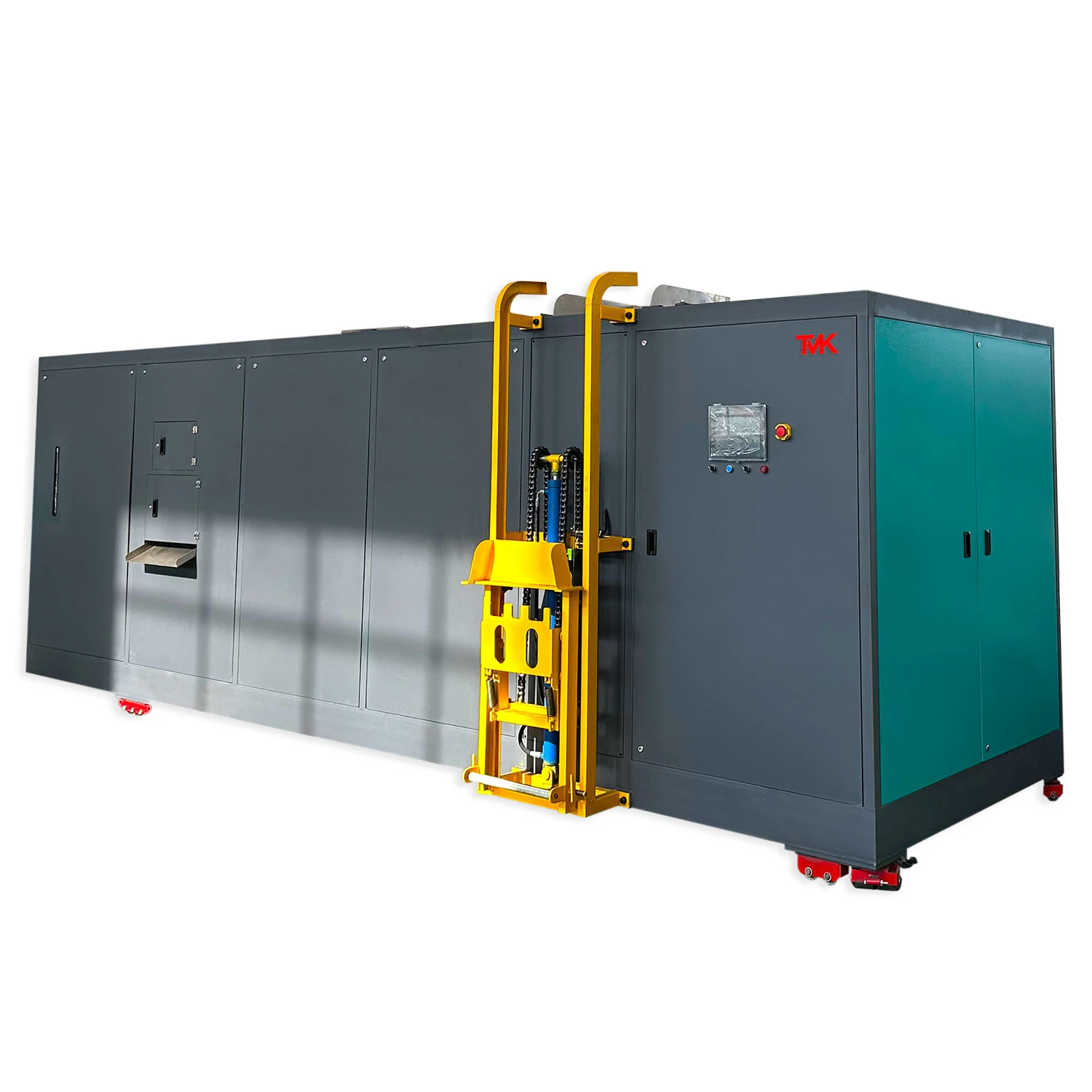TMK-5000 Composter control panel and loading door detail