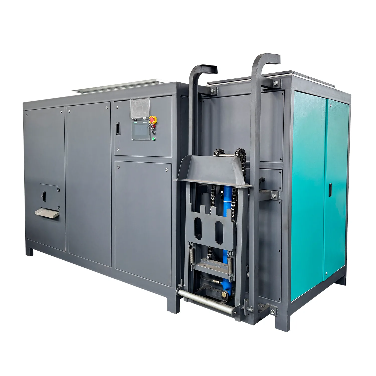 TMK-500 Composter control panel and loading door detail
