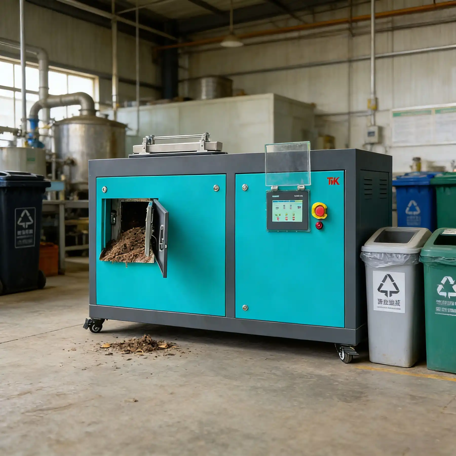 TMK-50 Composter discharge and harvest detail