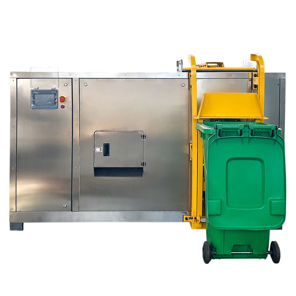 TMK-200 Kitchen Waste Compost Machine TMK-200 food waste composting machine, control panel side