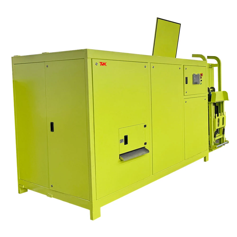 500KG Composting Equipment TMK-500 with built-in shredder food waste composting machine, control panel side